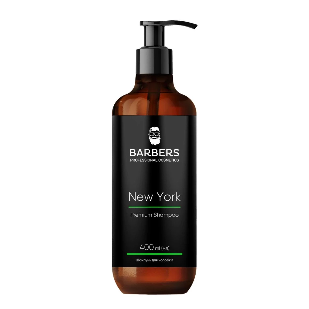 Тонизирующий шампунь для мужчин Barbers New York, 400 мл (4823109403086)