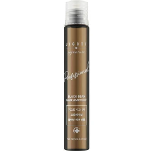 Изображение товара -  Ампула для волос Черные бобы JIGOTT Signature Professional Black Bean Hair Ampoule, 13 мл (8809541282805)