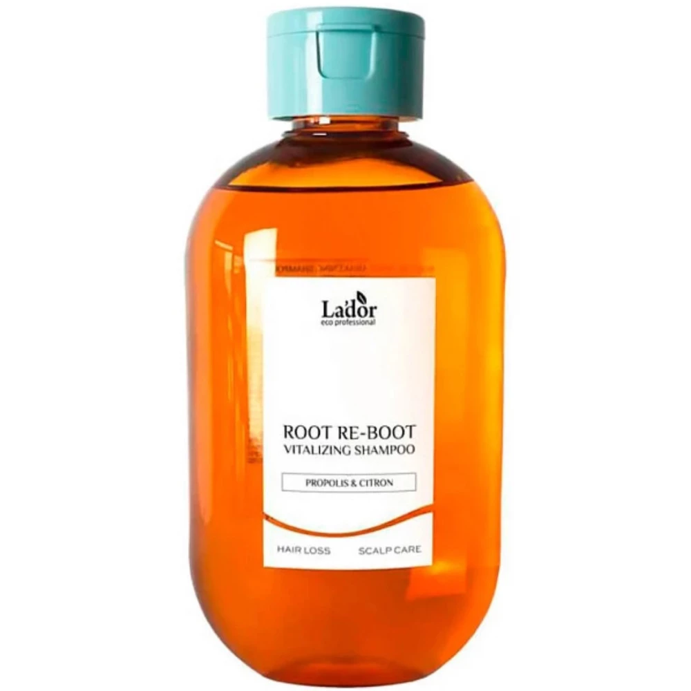 Шампунь для сухой кожи головы Lador Root Re-Boot Vitalizing Shampoo Propolis & Citron, 300 мл (8808033022264)