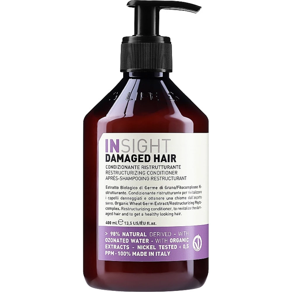 Відновлювальний кондиціонер Insight Damaged Hair Restructurizing Conditioner, 400 мл (8029352353611)