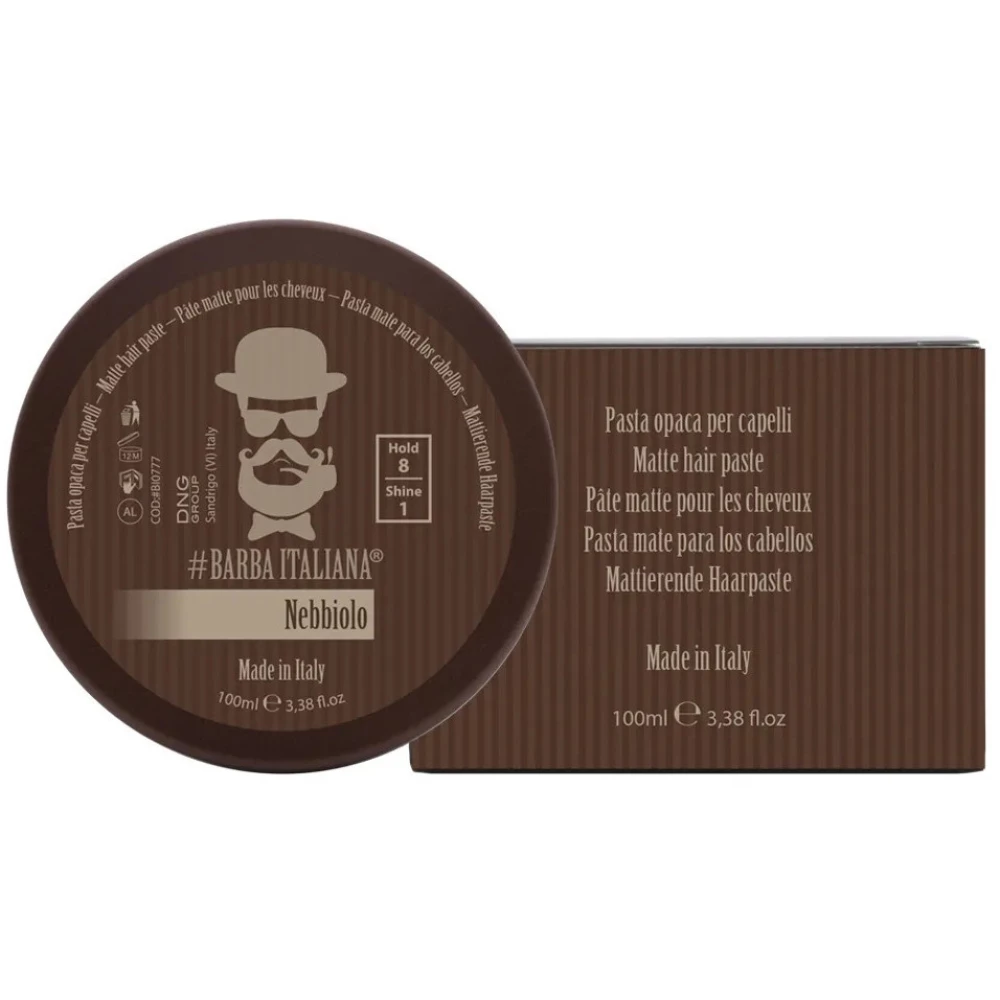Мужская матовая паста для укладки волос Barba Italiana Nebbiolo Pasta, 100 мл (701197436237)
