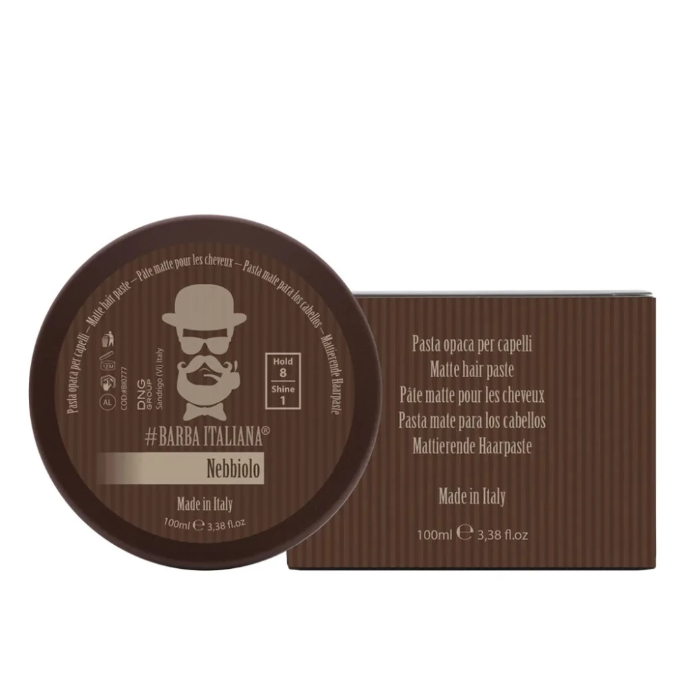 Мужская матовая паста для укладки волос Barba Italiana Nebbiolo Pasta, 100 мл (701197436237)