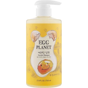Изображение товара -  Кератиновый шампунь для поврежденных волос Daeng Gi Meo Ri Egg Planet Keratin, 700 мл (8807779089104)