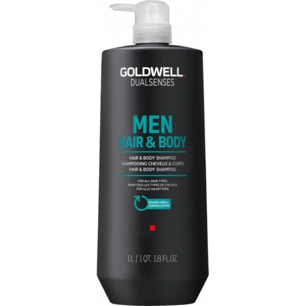 Шампунь для волос и тела Goldwell Men Hair & Body Shampoo, 1000 мл (4021609028734)