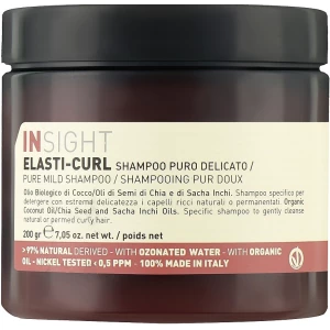 Изображение товара -  Мягкий шампунь для кучерявых волос Insight Elasti-Curl Pure Mild Shampoo, 200 г (8029352357558)
