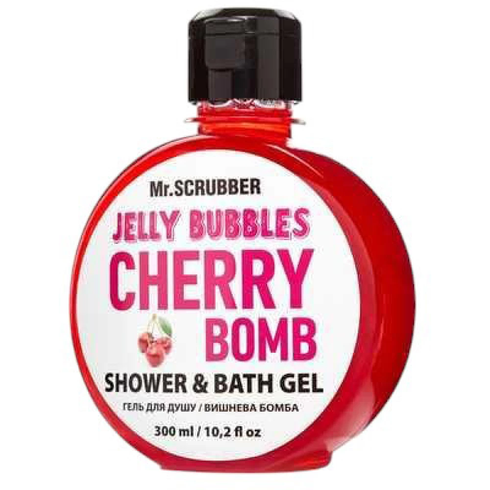 Гель для душа Mr. Scrubber Jelly Bubbles Cherry Bomb, 300 мл (4820200230412)