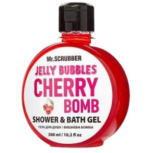 Изображение товара - Гель для душа Mr. Scrubber Jelly Bubbles Cherry Bomb, 300 мл (4820200230412)