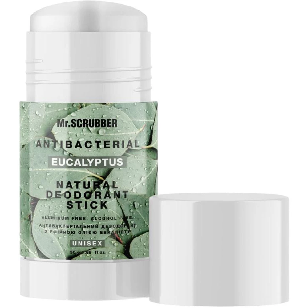 Антибактериальный дезодорант Mr. Scrubber Antibacterial Eucalyptus, 50 г (4820200340685)