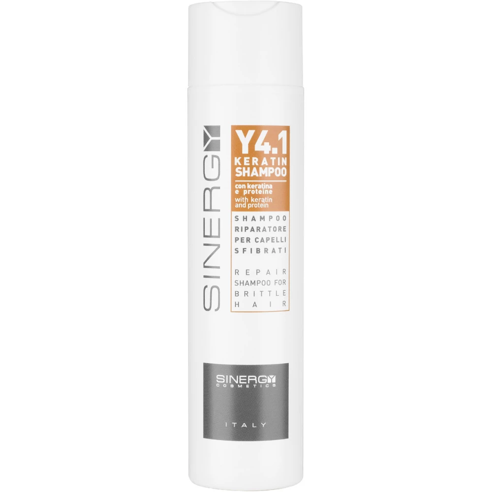 Шампунь для реконструкции поврежденных волос с кератином Sinergy Y4.1 Keratin Shampoo, 250 мл (8033745721314)