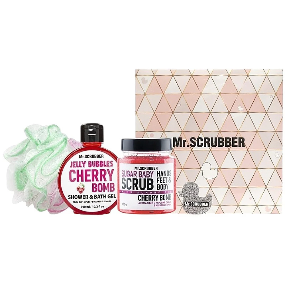 Набор Mr. Scrubber Cherry Bomb, 3 шт (4820200378077)