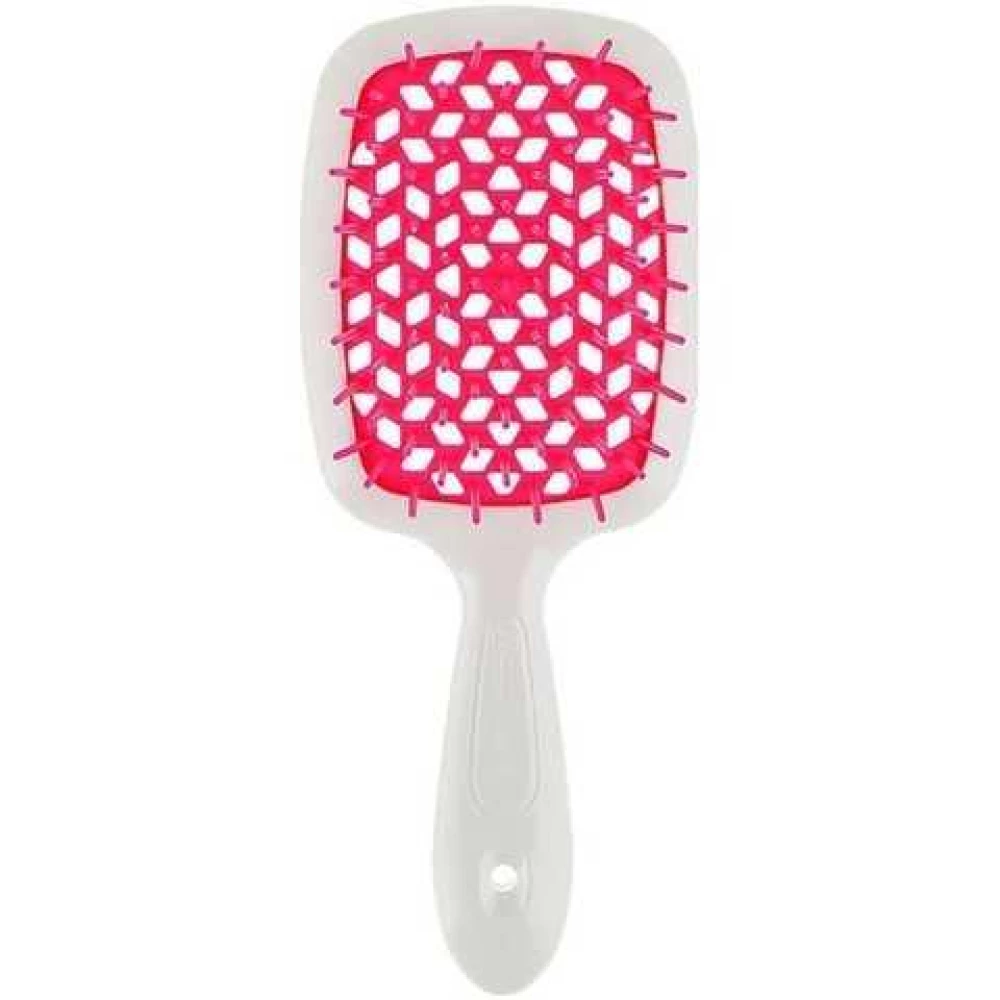 Щетка для волос бело-малина Janeke Superbrush SP226BIA FFL, 1 шт (8006060452430)