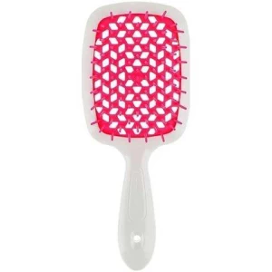 Изображение товара -  Щетка для волос бело-малина Janeke Superbrush SP226BIA FFL, 1 шт (8006060452430)