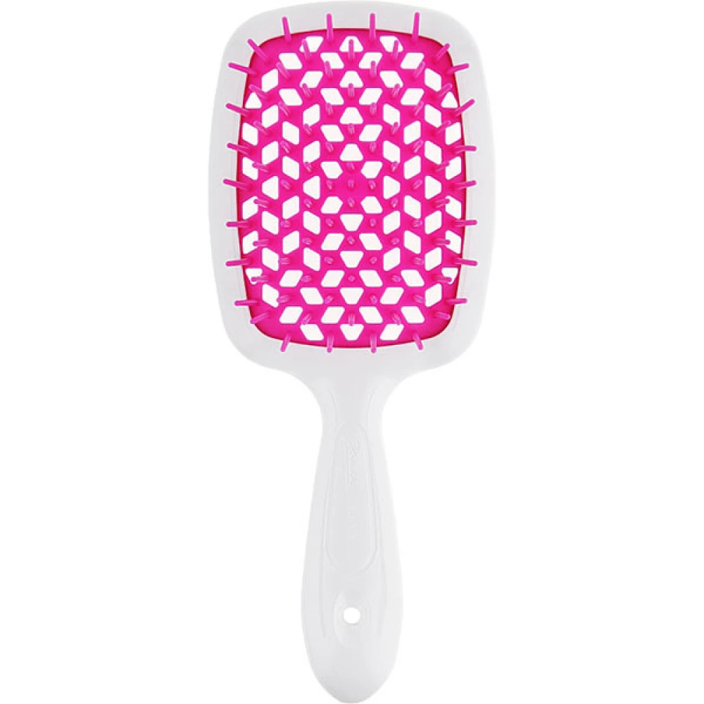 Щетка для волос белая-фуксия Janeke Superbrush SP226BIA FUX, 1 шт (8006060599647)