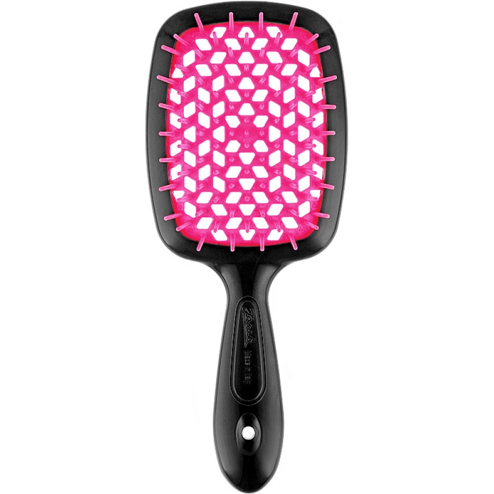Щетка для волос черно-малина Janeke Superbrush 71SP226FFL, 1 шт (8006060314233)