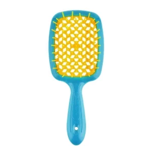 Зображення товара -  Щітка для волосся Superbrush бірюза-жовтий неон Janeke 82SP226FFL, 1 шт (8006060653585)