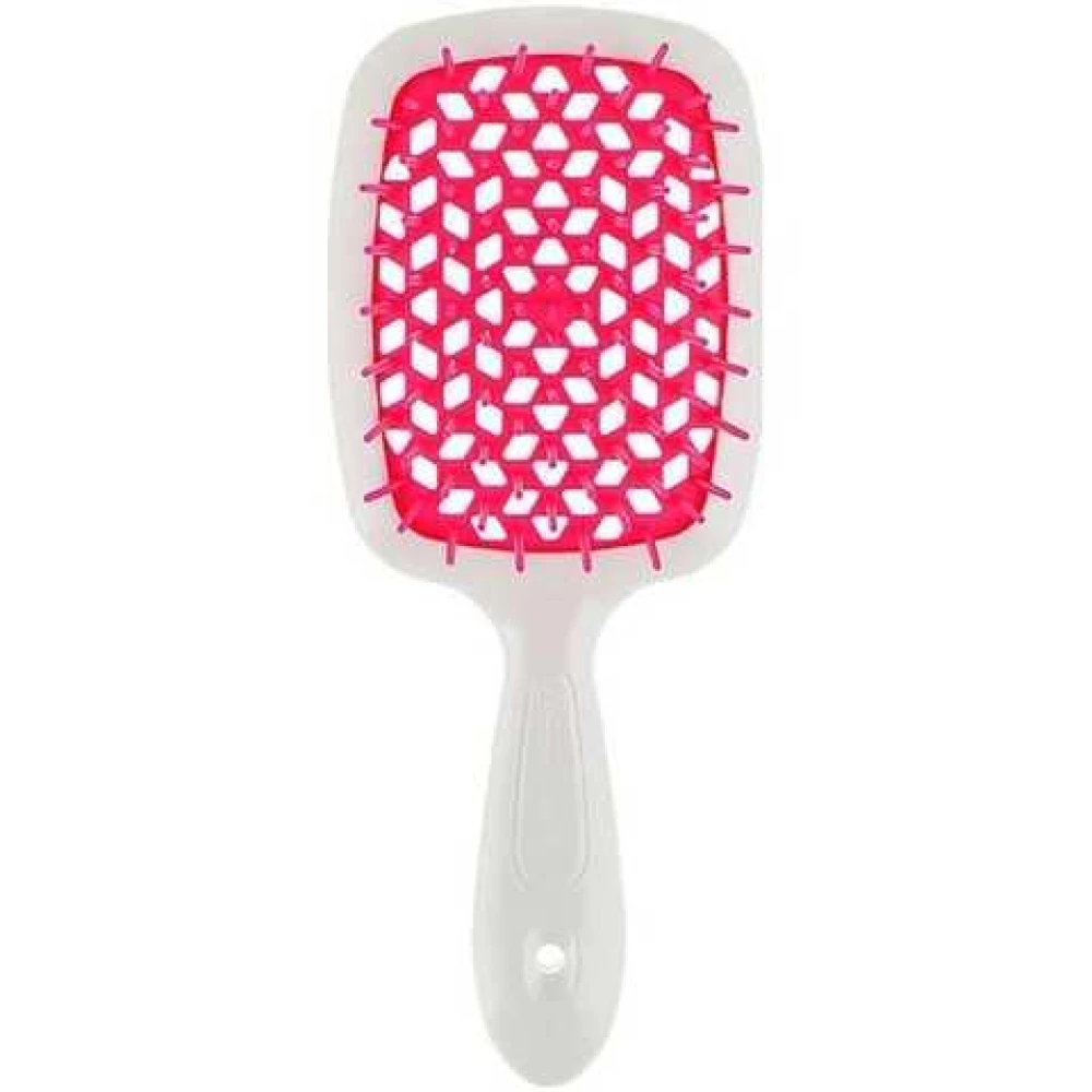 Щетка для волос бело-малина Janeke Superbrush SP226BIA FFL, 1 шт (8006060452430)