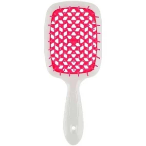 Изображение товара -  Щетка для волос бело-малина Janeke Superbrush SP226BIA FFL, 1 шт (8006060452430)