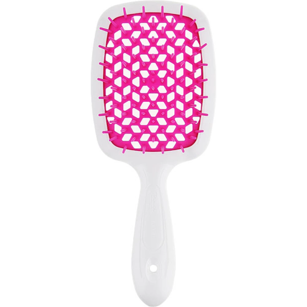 Щетка для волос белая-фуксия Janeke Superbrush SP226BIA FUX, 1 шт (8006060599647)