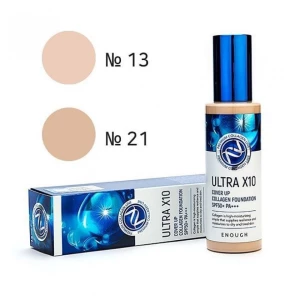 Изображение товара -  Тональный крем для лица с коллагеном Enough Ultra X10 Cover Up Collagen Foundation SPF 50+ PA+++ 13, 100 мл
