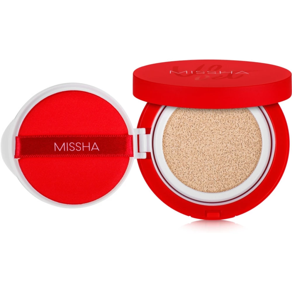 Тональный кушон для лица с матовым финишем Missha Velvet Finish Cushion SPF 50+/PA+++ №21, 15 мл
