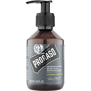 Изображение товара -  Шампунь для бороды Proraso Beard Shampoo Cypress & Vetyver, 200 мл (8004395007523)