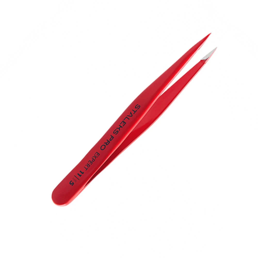 Точечный пинцет для бровей Staleks Expert 11 Type 5, 1 шт (4820241063215)