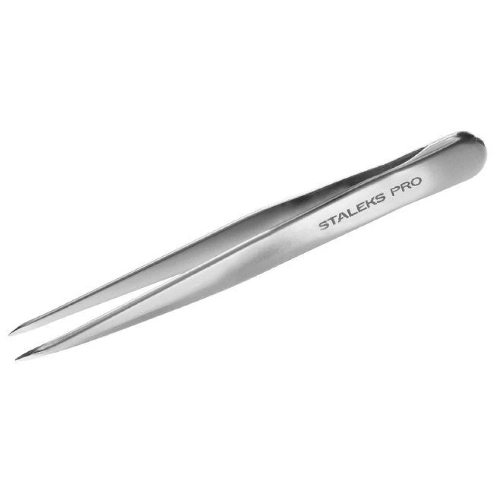 Точечный пинцет для бровей Staleks Pro Expert 10 Type 5 TE-10/5, 1 шт (4820121592910)