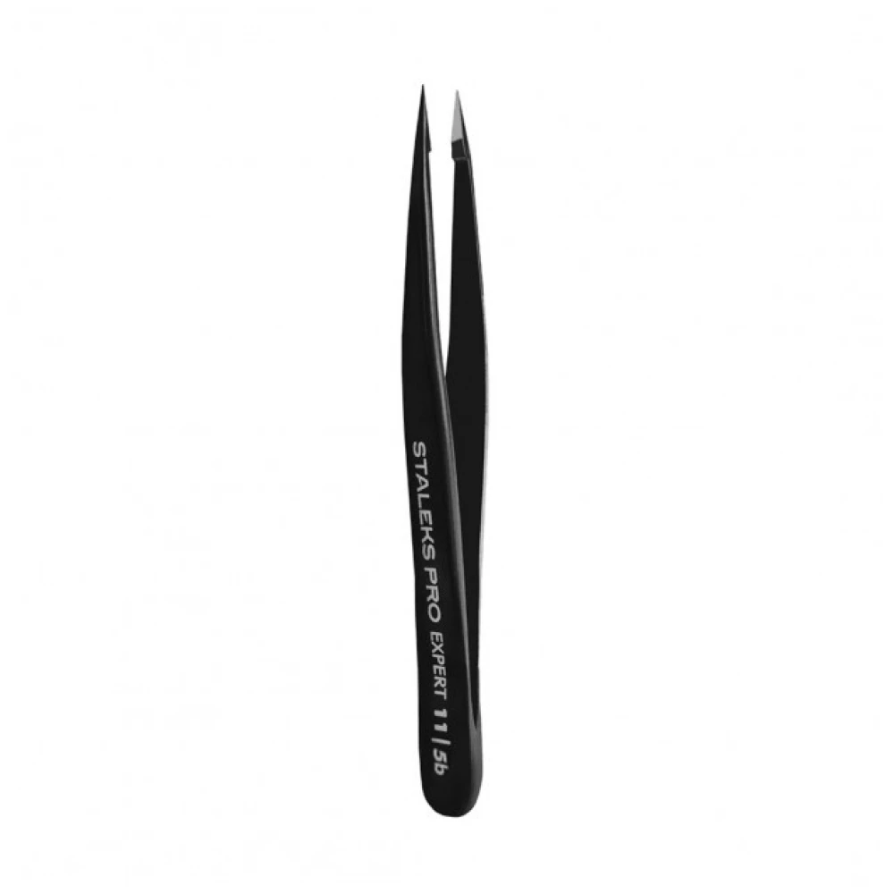 Точечный пинцет для бровей Staleks Expert 11 Type 5, 1 шт (4820241063147)
