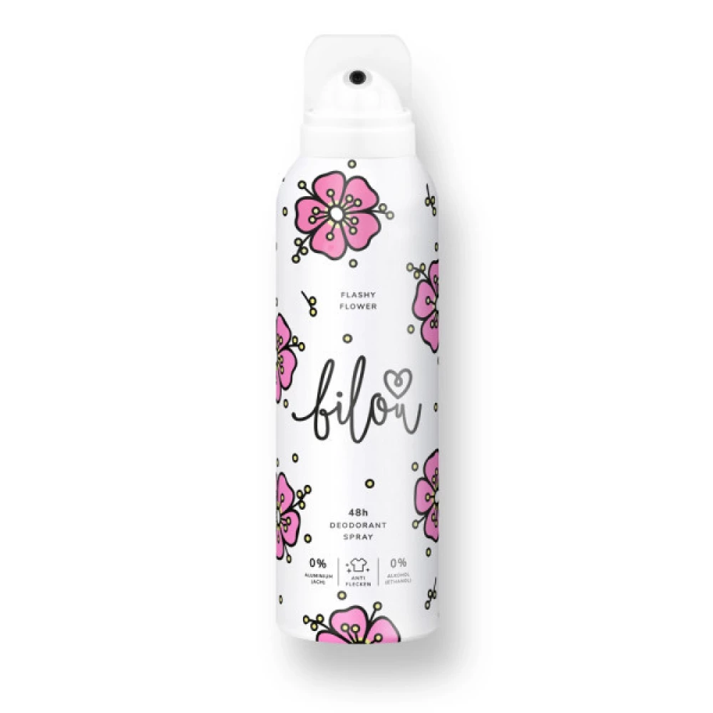 Дезодорант-спрей Bilou Flashy Flower 48h Deodorant Spray, 150 мл (4260527730170)