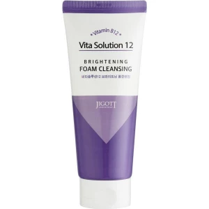 Изображение товара -  Пенка для умывания осветляющая Jigott Vita Solution 12 Brightening Foam Cleansing, 180 мл (8809541281877)