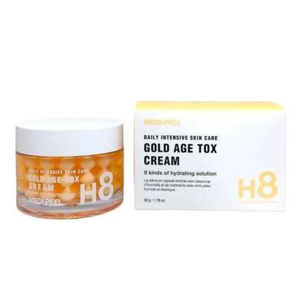 Антивіковий капсульний крем для обличчя із золотом Medi-peel Gold Age Tox Cream, 50 мл (8809409347004)