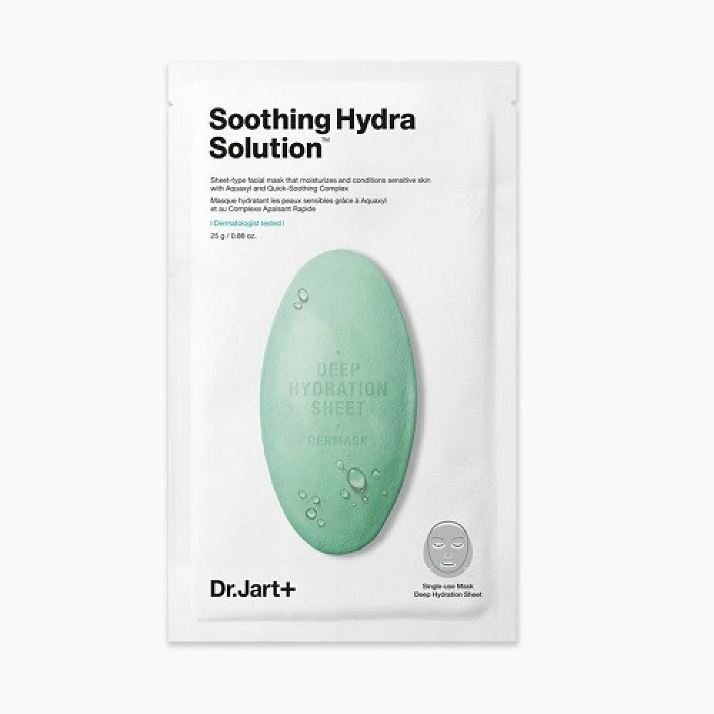 Успокаивающая маска для лица Dr. Jart+ Dermask Water Jet Soothing Hydra Solution, 25 г (8809642712232)