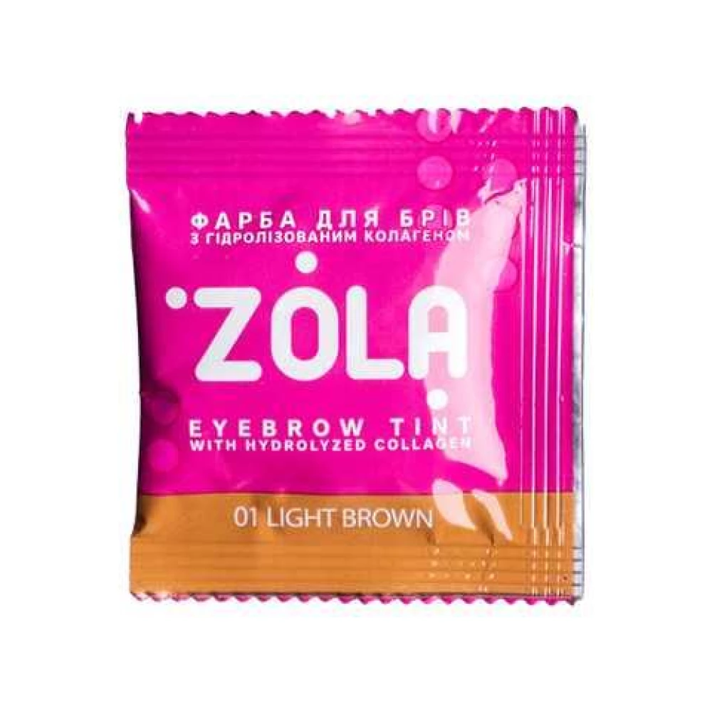 Краска для бровей с коллагеном в саше Zola Eyebrow Tint With Collagen, 5 мл (4820227160440)