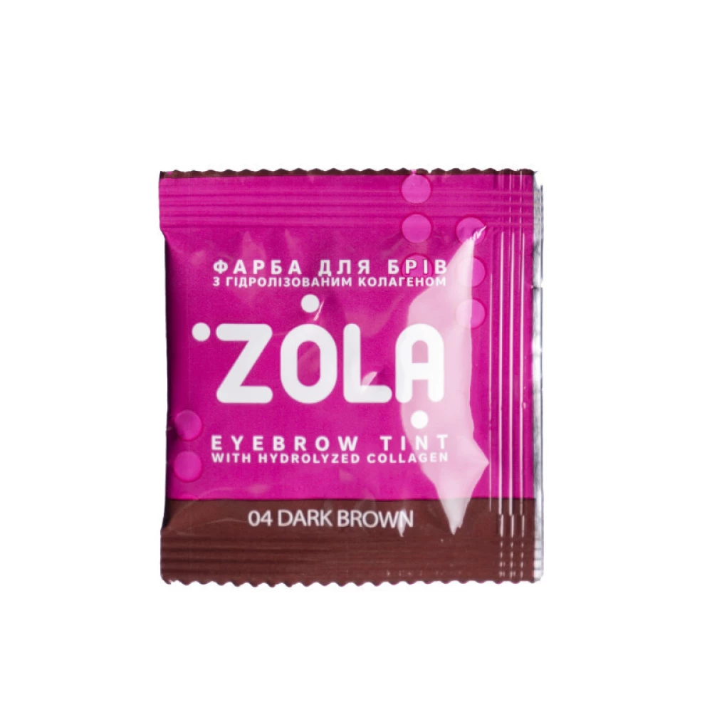 Краска для бровей с коллагеном в саше Zola Eyebrow Tint With Collagen, 5 мл (4820227160457)