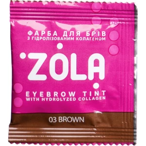 Изображение товара -  Краска для бровей с коллагеном в саше Zola Eyebrow Tint With Collagen, 5 мл (4820227160471)