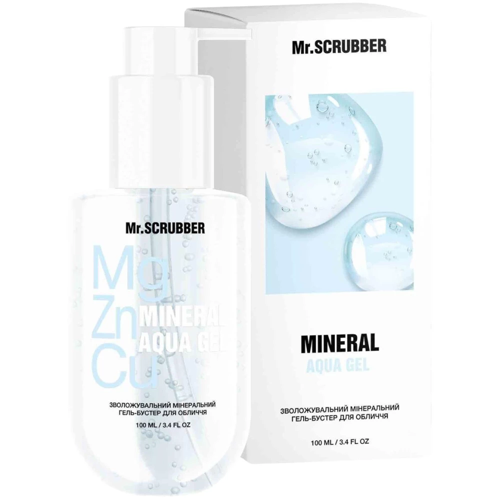 Зволожувальний мінеральний гель-бустер для обличчя Mr. Scrubber Mineral Aqua Gel, 100 мл (4820200232720)