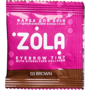 Изображение товара -  Краска для бровей с коллагеном в саше Zola Eyebrow Tint With Collagen, 5 мл (4820227160464)