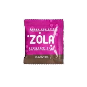Изображение товара -  Краска для бровей с коллагеном в саше Zola Eyebrow Tint With Collagen, 5 мл (4820227160488)
