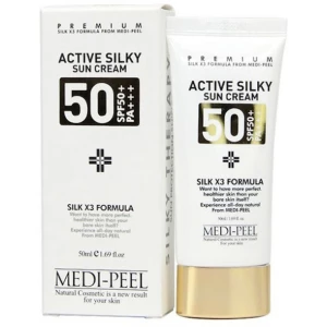 Изображение товара - Солнцезащитный крем для лица Medi-peel Active Silky Sun Cream SPF 50+, 50 мл (8809409341545)