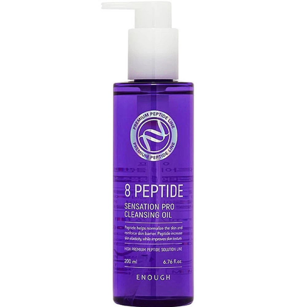 Гидрофильное масло для лица с пептидами Enough 8 Peptide Sensation Pro Cleansing Oil, 200 мл (8809438488648)