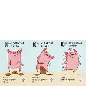 Изображение товара -  Патчи от черных точек Enough 3 Step Blackhead Clear Solution, 5х6.2 шт (8809210030836)