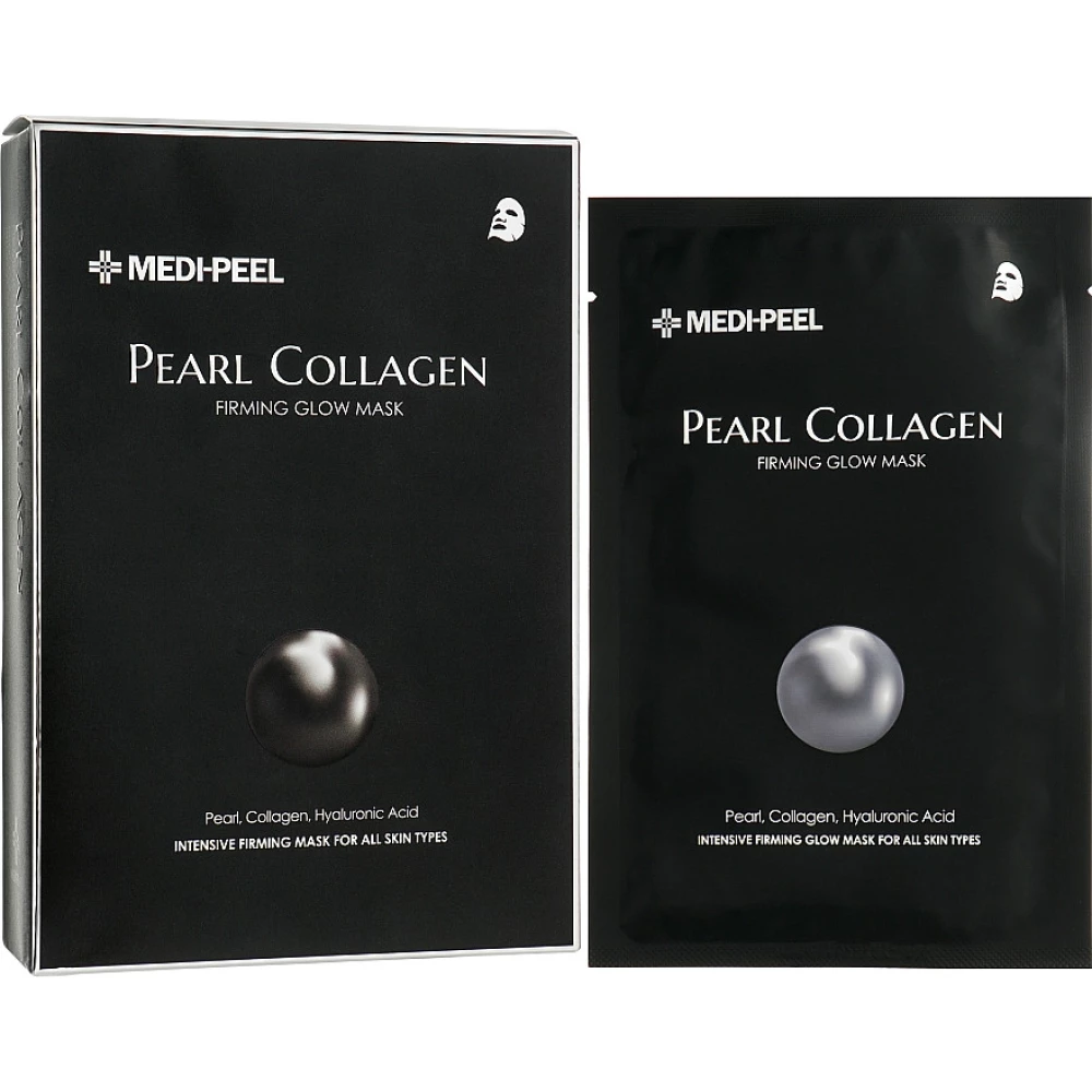 Тканевая маска с перлами и коллагеном Medi-peel Pearl Collagen Firming Glow Mask, 1 шт (8809409345406)