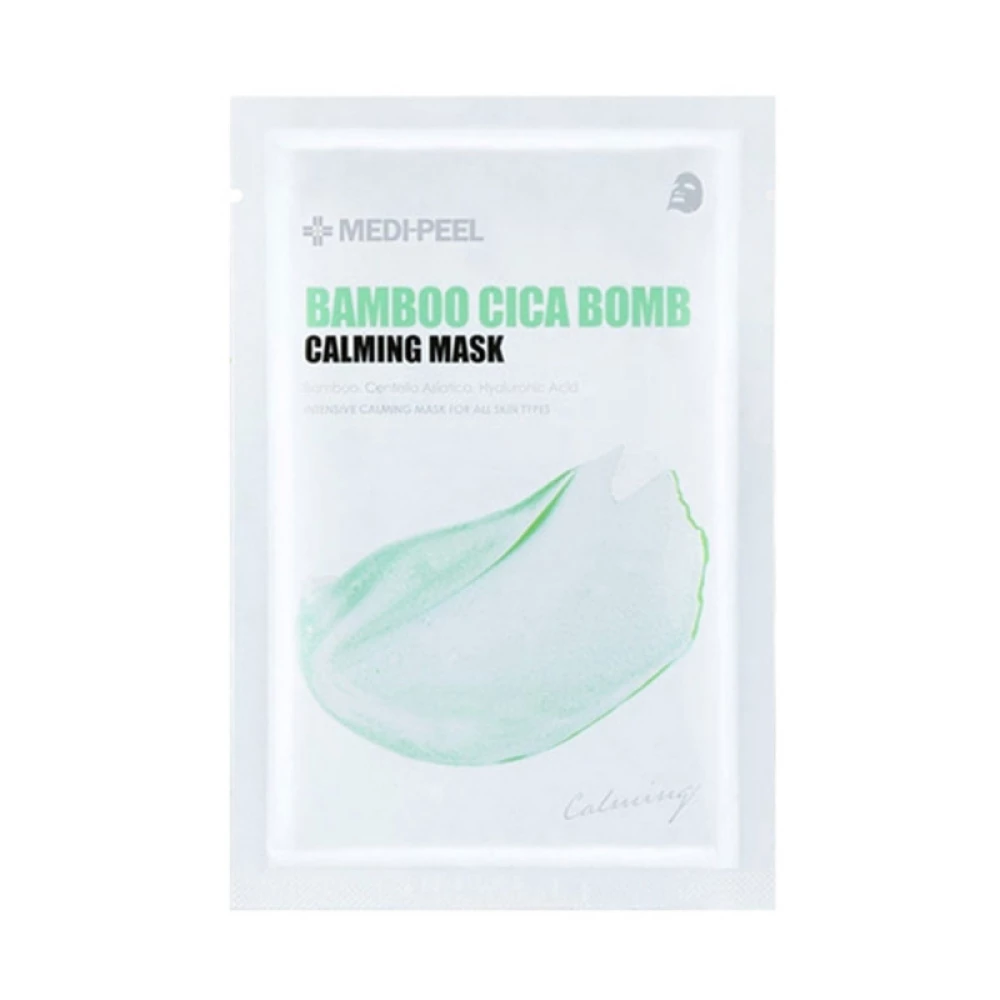 Успокаивающая тканевая маска для проблемной кожи Medi-peel Bamboo Cica Bomb, 1 шт (8809409345413)
