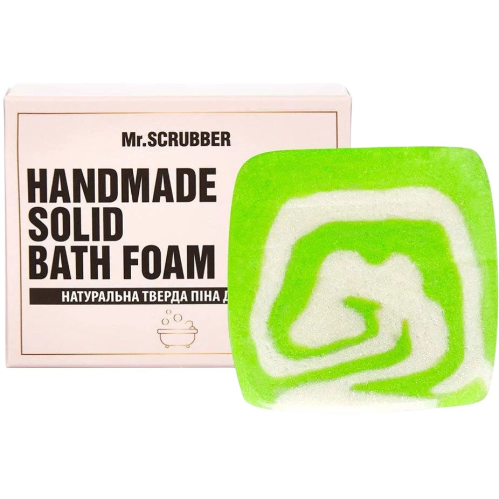 Твердая пена для ванны в подарочной коробке Лемонграс Mr. Scrubber, 100 г (4820200379203)